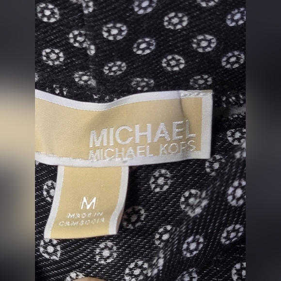 Women's Michael Kors Black & White Jegging, Size Medium - Picture 5 of 6
